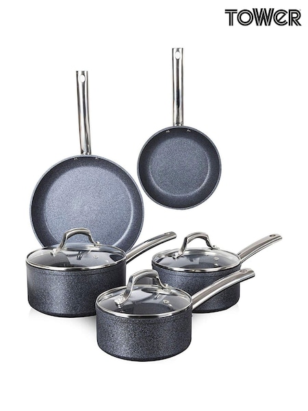 Tower 5 Piece Purple Pan Set (492488) | £110