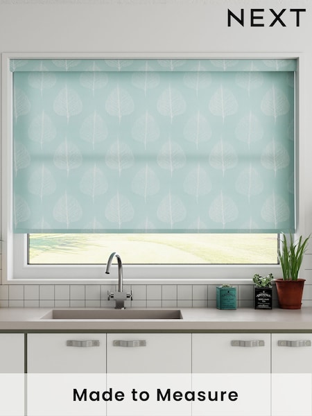 Jade Blue Rowen Made To Measure Roller Blind (492894) | £20