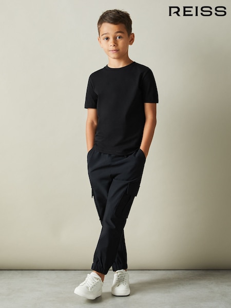 Reiss Black Bless 9-13 yrs Crew Neck T-Shirt (493360) | £12