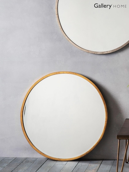 Gallery Home Gold Ashford Antique Large Round Mirror (495051) | £110