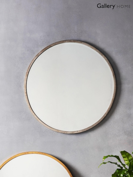 Gallery Home Silver Ashford Antique Large Round Mirror (495266) | £110