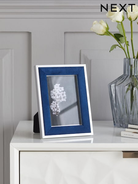 Navy Velvet Picture Frame (497100) | £10 - £14