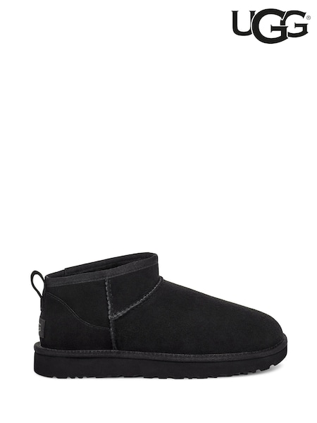 UGG Black Ultra Mini Classic Boots (497522) | £145