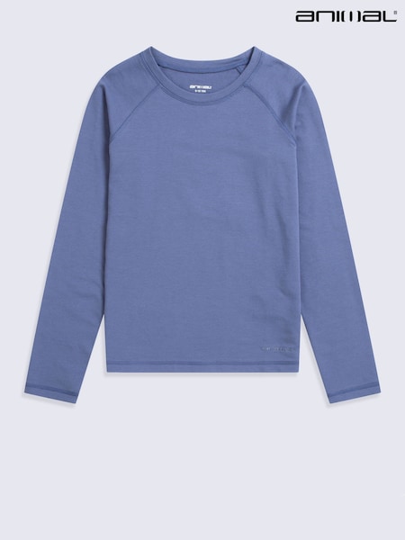 Blue - Animal Blaze Kids Techtherm Long Sleeve Top