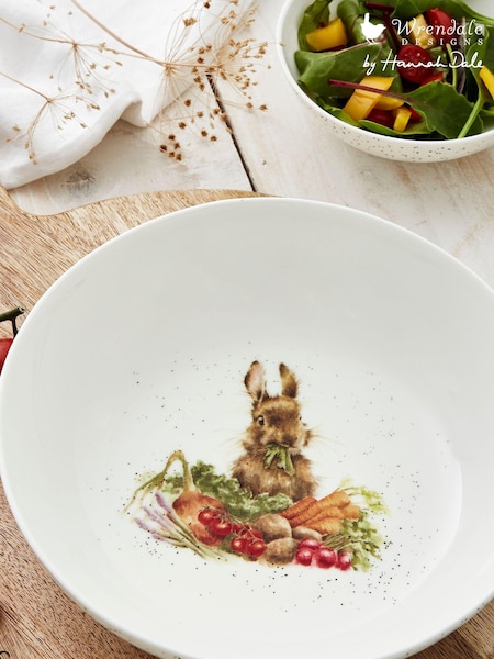 White Royal Worcester Wrendale Rabbit Salad Bowl (499653) | £40