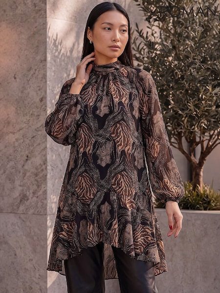 Animal Black - Roman Longline Tunic