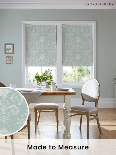 Laura Ashley Duck Egg Blue Josette Made to Measure Roman Blind (500773) | £79