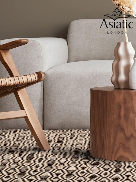 Asiatic Rugs Black Global Mosaic Rug (501396) | £102 - £290