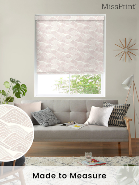MissPrint Dusty Pink Frontier Made to Measure Roller Blinds (501543) | £58