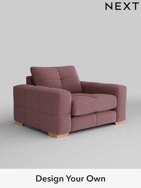Fine Chenille Easy Clean/Mid Mulberry Purple Brooke Deep Sit (502320) | £1,325