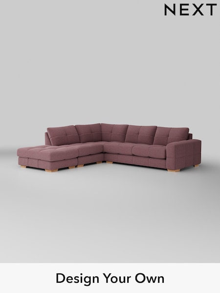 Fine Chenille Easy Clean/Mid Mulberry Purple Brooke Deep Sit (502320) | £2,825