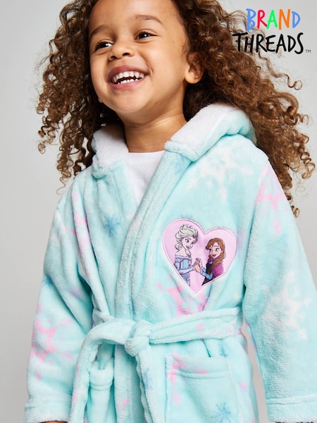 Blue - Brand Threads Frozen Fleece Robe