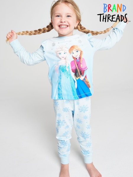 Blue - Brand Threads Frozen Jersey Pyjamas Set