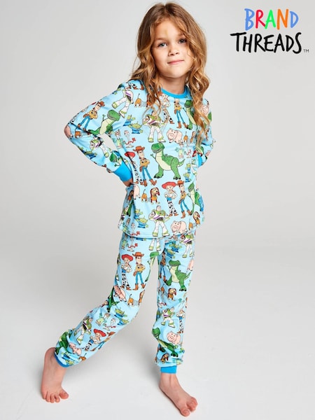 Blue - Brand Threads Toy Story 5 Fleece Twosie Pyjama Set