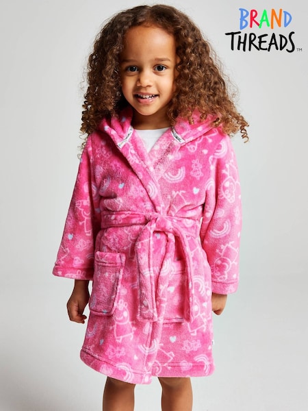 Pink - Brand Threads Peppa Pig Fleece Robe