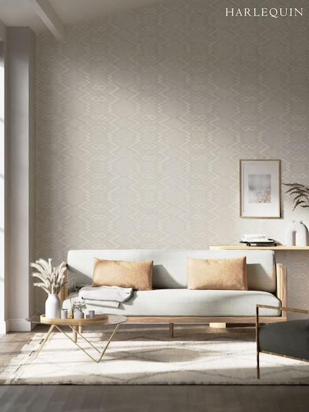 Harlequin White Ankara 10.05M Wallpaper (503593) | £80