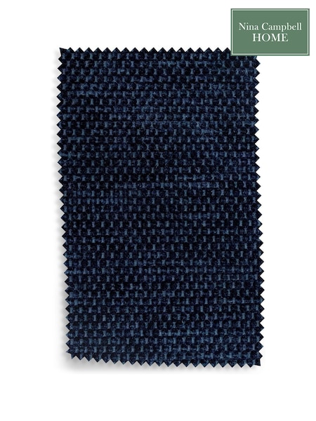 Nina Campbell Indigo Blue Whistler Combo Upholstery Swatch (503929) | £0