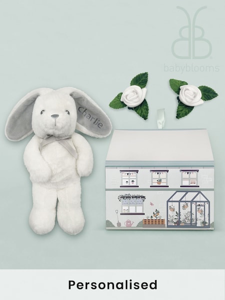 Babyblooms Personalised 100% Cotton Bunny And Buds Gift Set (504062) | £32