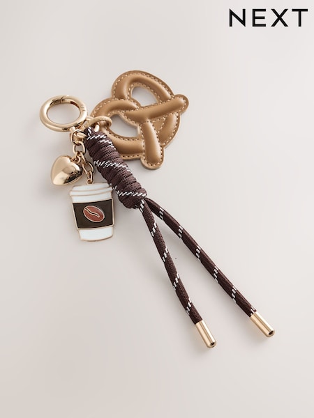 Brown - Pretzel Bag Charm