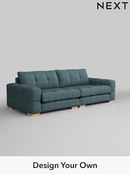 Boucle Weave Easy Clean/Dark Teal Green Brooke Deep Sit (504926) | £1,725