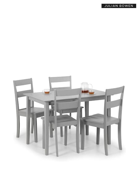 Julian Bowen Set of 2 Grey Kobe Dining Chairs (505920) | £125