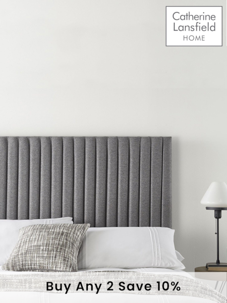 Catherine Lansfield Grey Headboard (506598) | £128 - £214