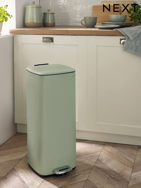 Sage Green 30L Soft Close Pedal Bin (506740) | £68