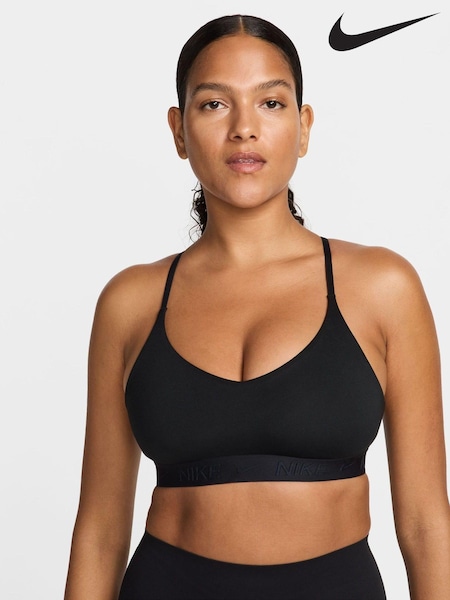 Nike Black Indy Light Support Padded Sports Bra (507070) | £33