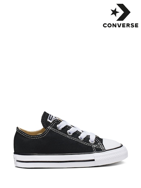 Converse Black Chuck Taylor All Star Infant Low Trainers (507435) | £32