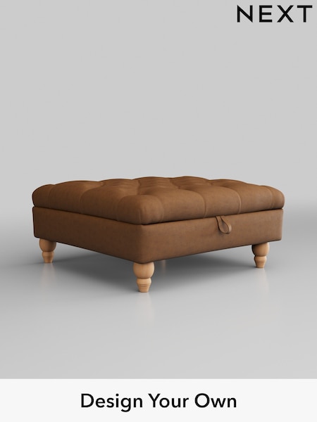 Antiqued Leather/Light Tan Brown Gosford Leather Deep Sit (507613) | £975