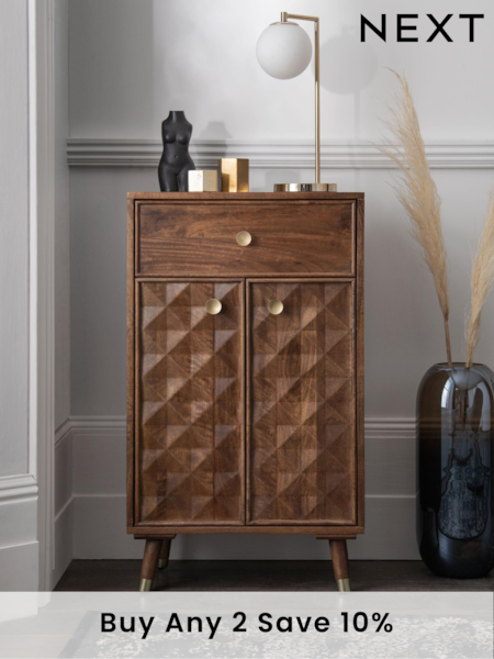 Dark Lloyd Lloyd Mango Wood Slim Cabinet (507829) | £425
