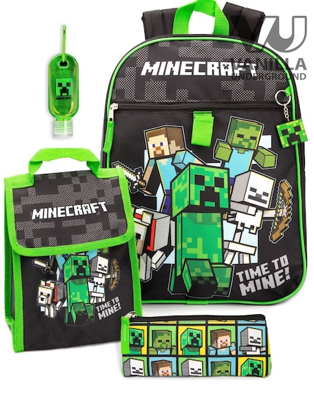 Vanilla Underground Black Minecraft Backpack Set (507906) | £33