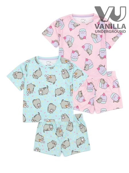 Vanilla Underground Pink Girls Pusheen Pyjamas 2 Pack (508266) | £27