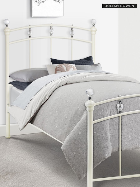 Julian Bowen White Sophie Crystal Bed (508366) | £250 - £335