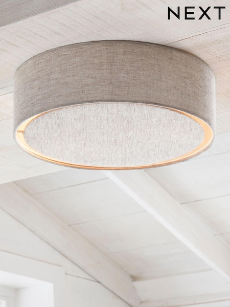 Oatmeal Malvern 2 Light Flush Ceiling Light (508499) | £40