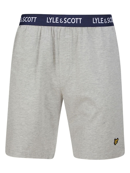 Lyle & Scott Grey/White 100% Cotton Charlie Lounge Set (508682) | £36