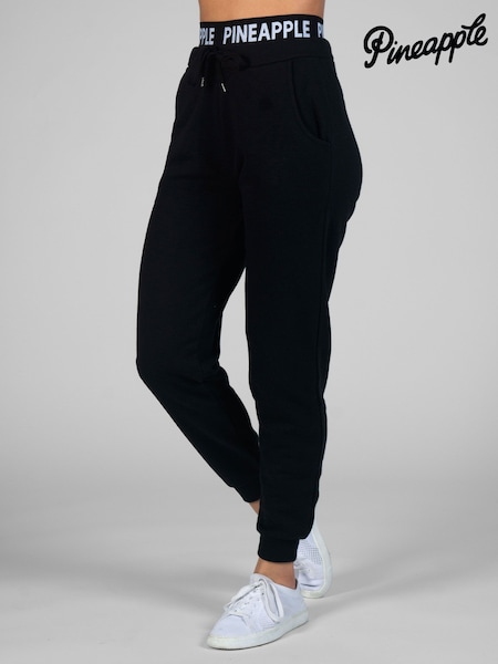 Pineapple Black Double Waistband Joggers (508684) | £38