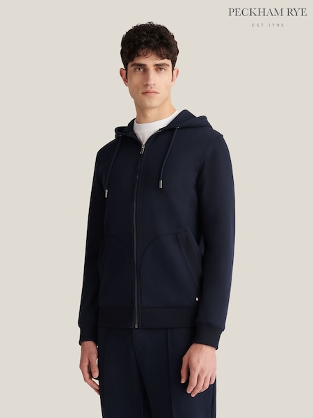 Blue - Regular Peckham Rye Full Zip Hooded Jacket