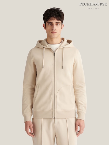 Natural - Regular Peckham Rye Full Zip Hooded Jacket
