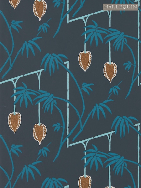 Harlequin Blue Kimiko 10.05M Wallpaper (512384) | £122