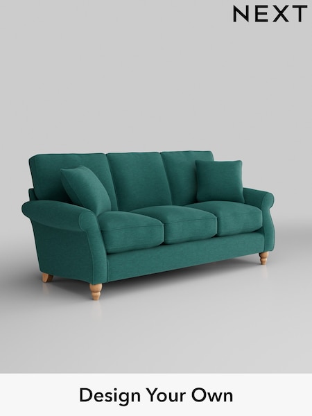Fine Chenille Easy Clean/Dark Juniper Green Ashford Relaxed Sit (512395) | £1,425