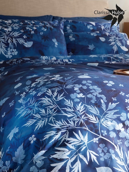Clarissa Hulse Blue 100% Cotton Cyanotype Pillow Cases (512432) | £25