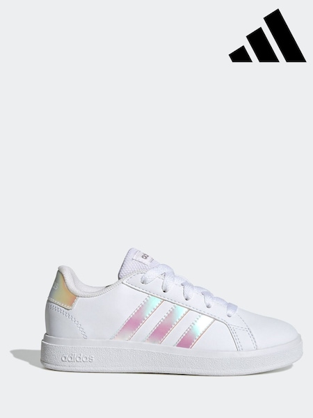 adidas White Grand Court Trainers (512760) | £30