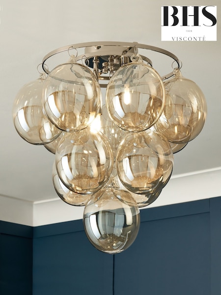 Visconte by BHS Champagne Gold Maiori 2 Light Flush Light (513988) | £150