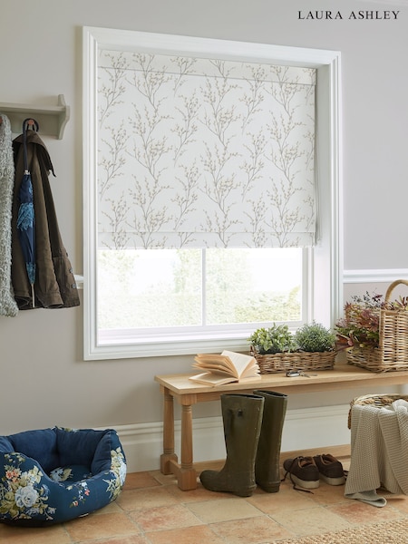 Laura Ashley Grey Pussy Willow Made to Measure Roman Blind (514755) | £94