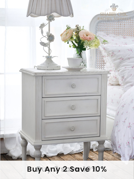 Shabby Chic by Rachel Ashwell® White Juni Bedside Table (514955) | £350