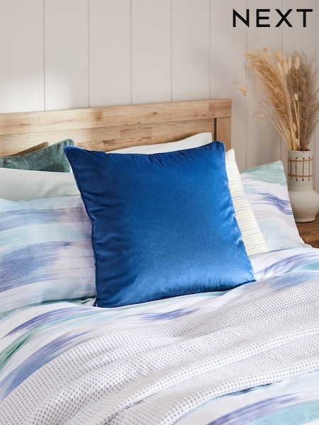 Bright Blue 59 x 59cm Matte Velvet Cushion (515898) | £16
