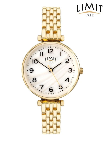 Limit Ladies Gold Tone Classic Mother-of-Pearl Watch (516179) | £30