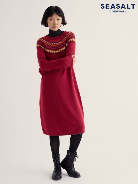 Red - Seasalt Cornwall Centrepiece Dress