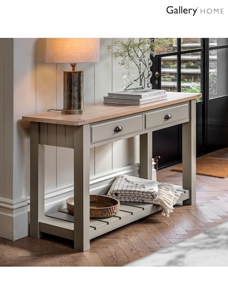 Gallery Home Prairie Cream Leroy 2 Drawer Console (516643) | £539
